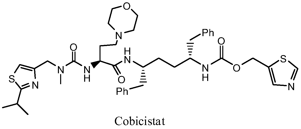 A kind of synthetic method of cobicistat