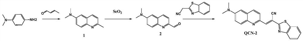 Near-infrared fluorescent probe, preparation and application of near-infrared fluorescent probe in detection of transthyroxine tetramer protein