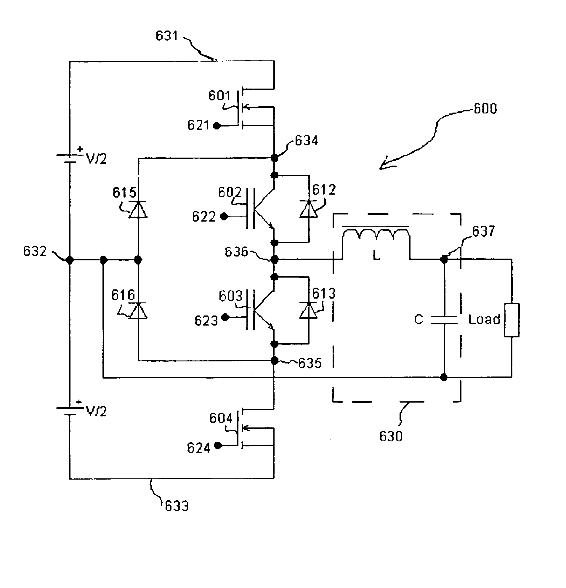 Three level inverter