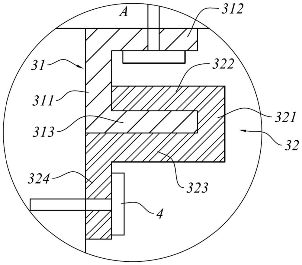 Connection structure of prefabricated slab and bay beam and its construction method