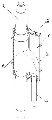 Insect-proof termite-proof protective long-life branch cable and manufacturing method thereof