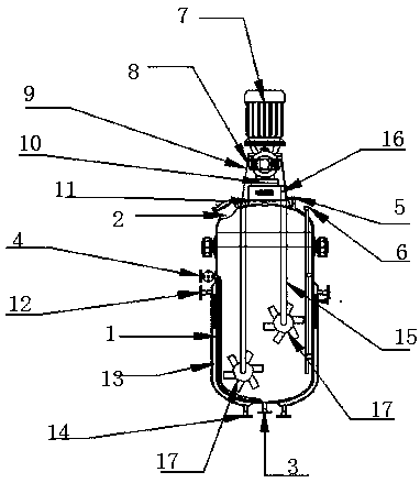 Multi-rotation-direction reaction kettle