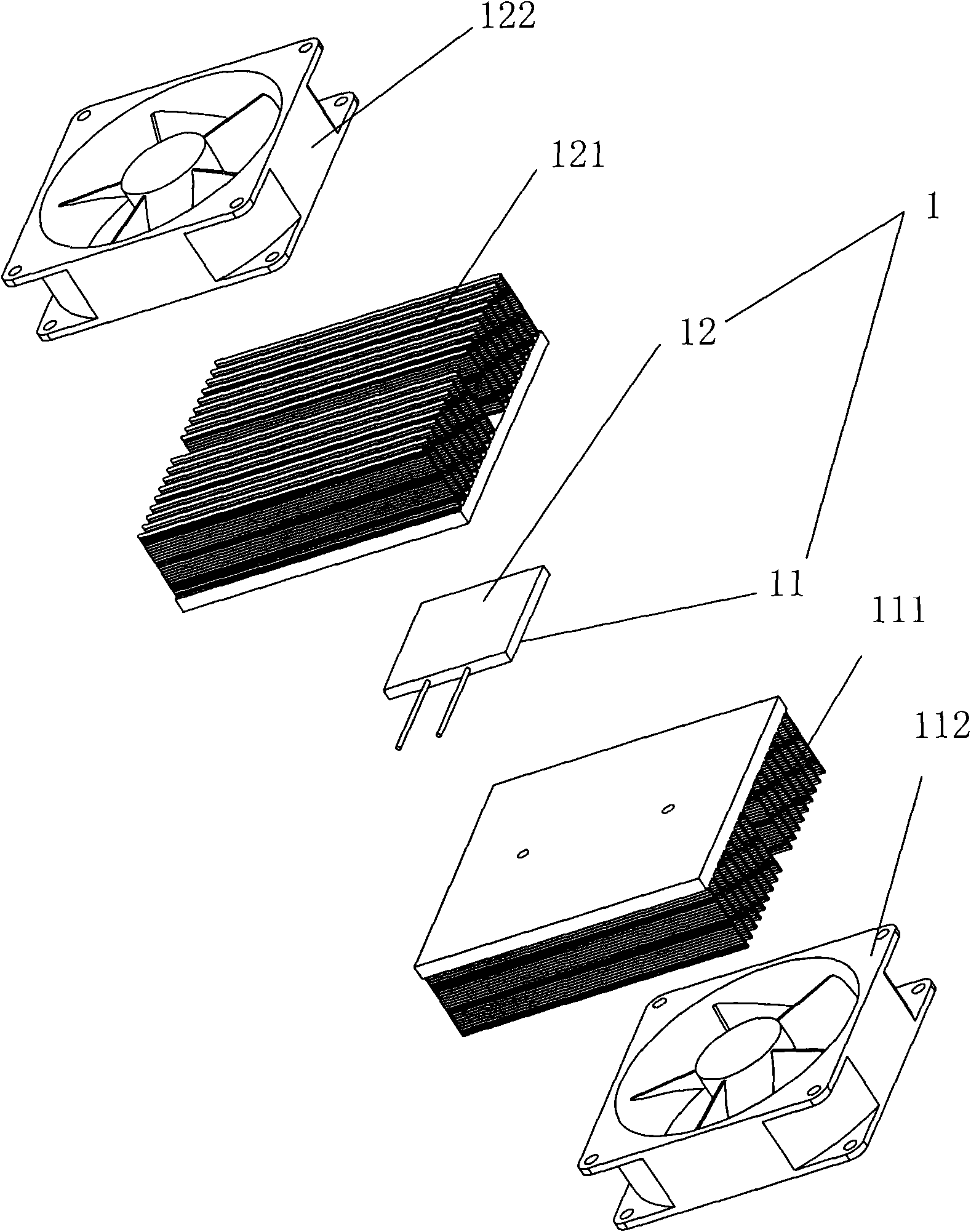 Semiconductor-refrigerated small-scale air-conditioner