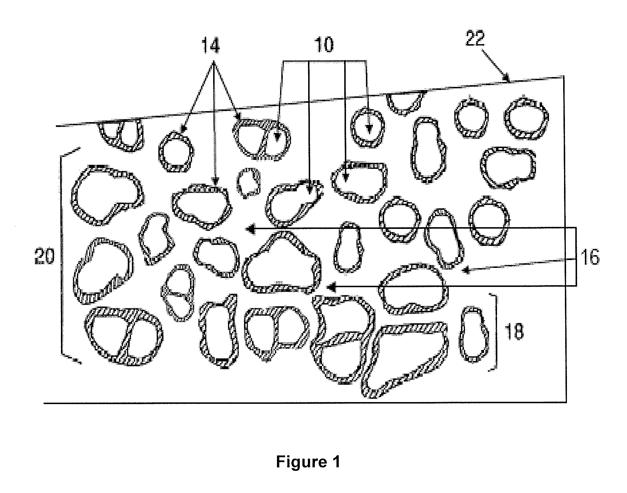 Tough coated hard particles consolidated in a tough matrix material