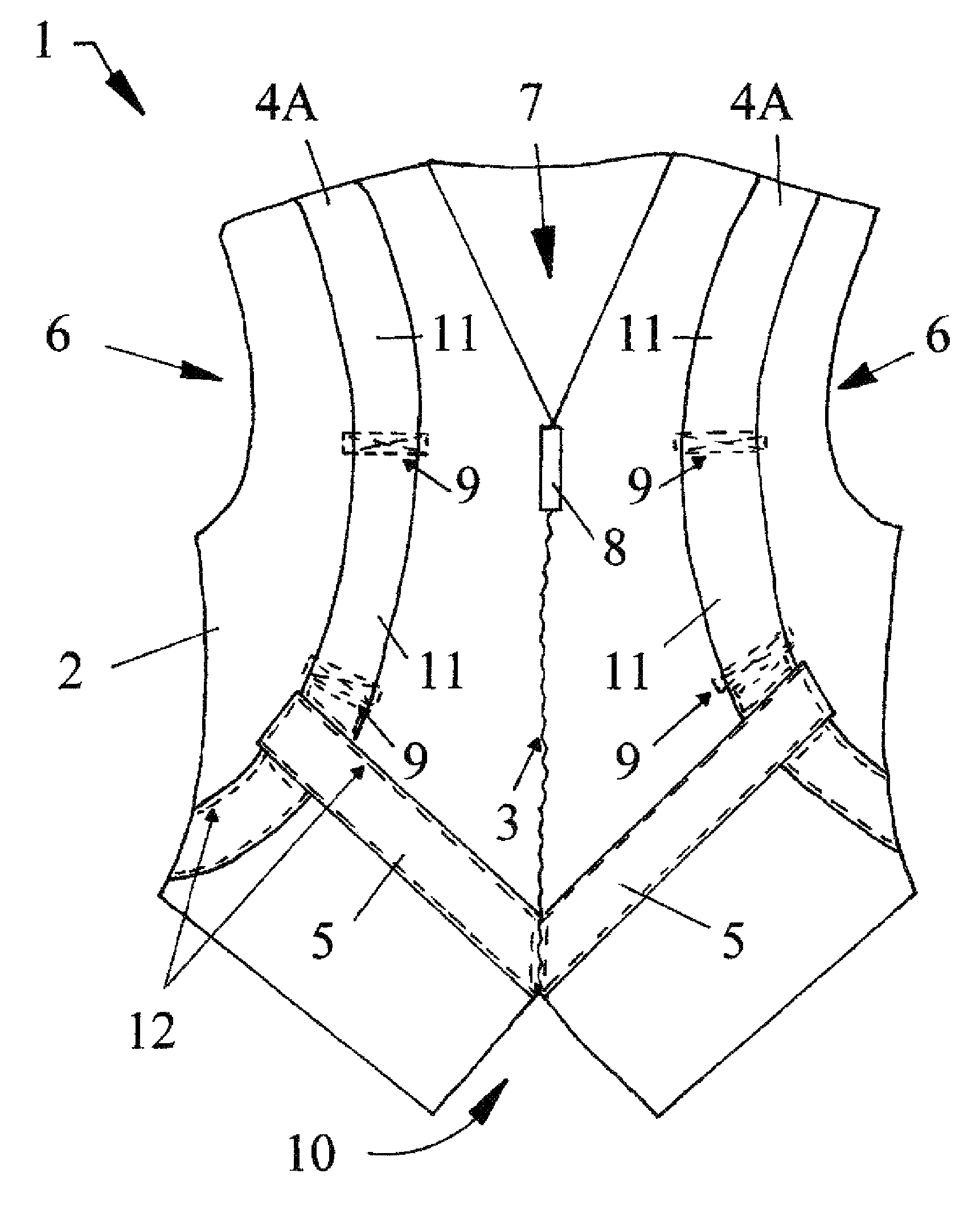 Manual transfer vest