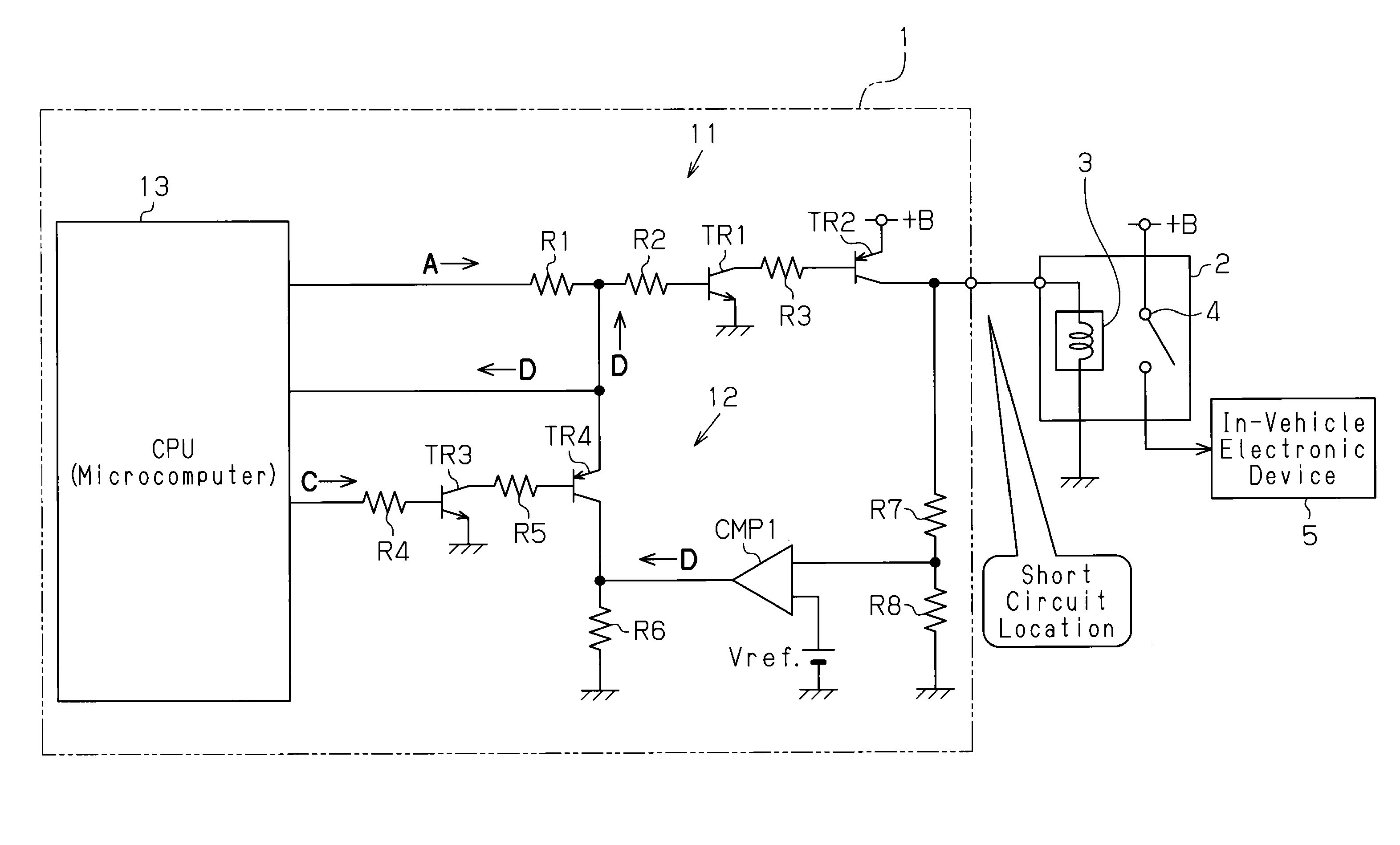 Short circuit protection circuit