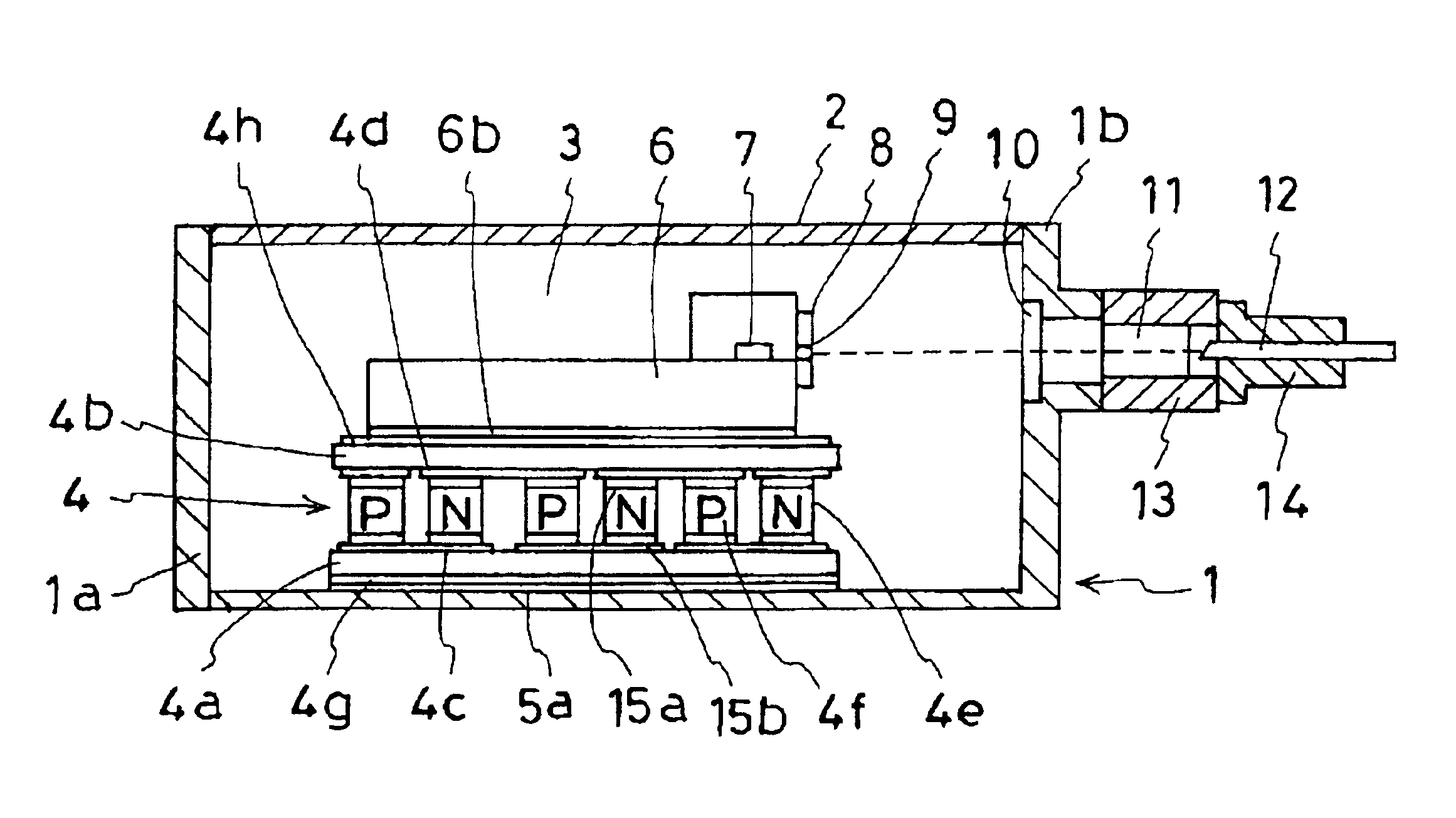 Thermoelectric module and method of producing the same