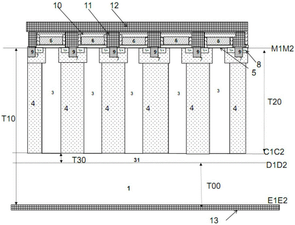 Super-junction device and manufacturing method therefor