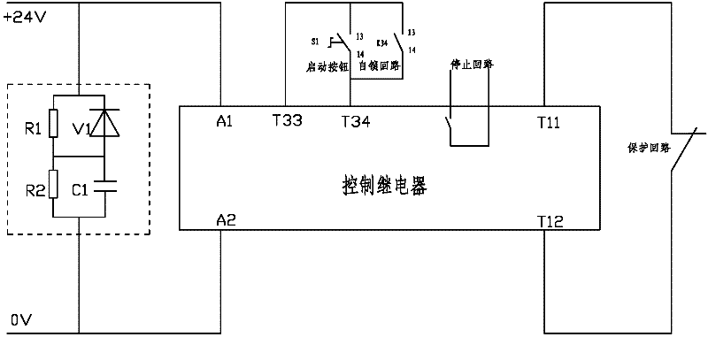 Voltage instantaneous fluctuation prevention protector for elasticizer