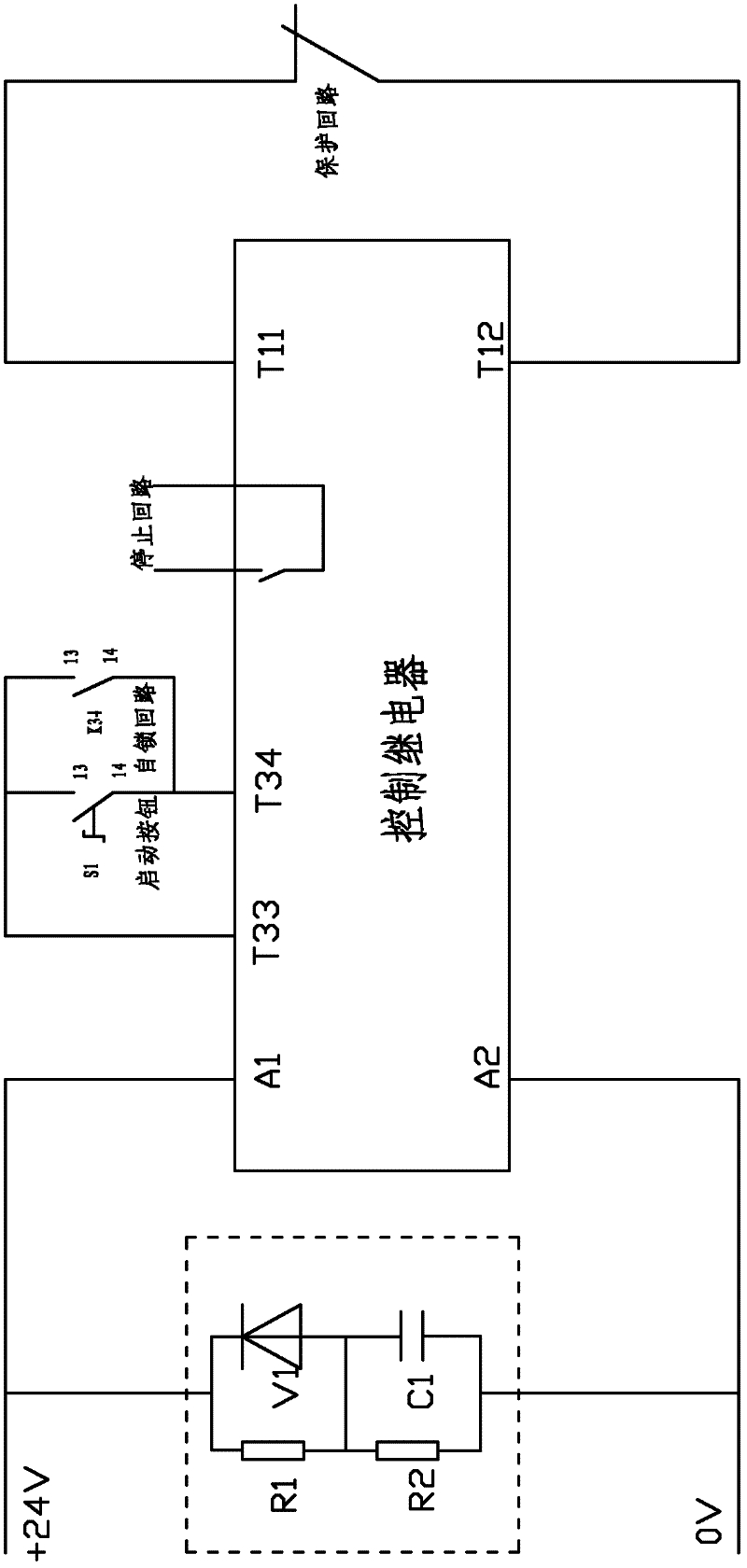 Voltage instantaneous fluctuation prevention protector for elasticizer