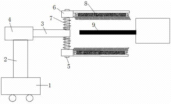 Cleaning device of reserved steel bar