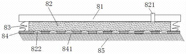 Cleaning device of reserved steel bar