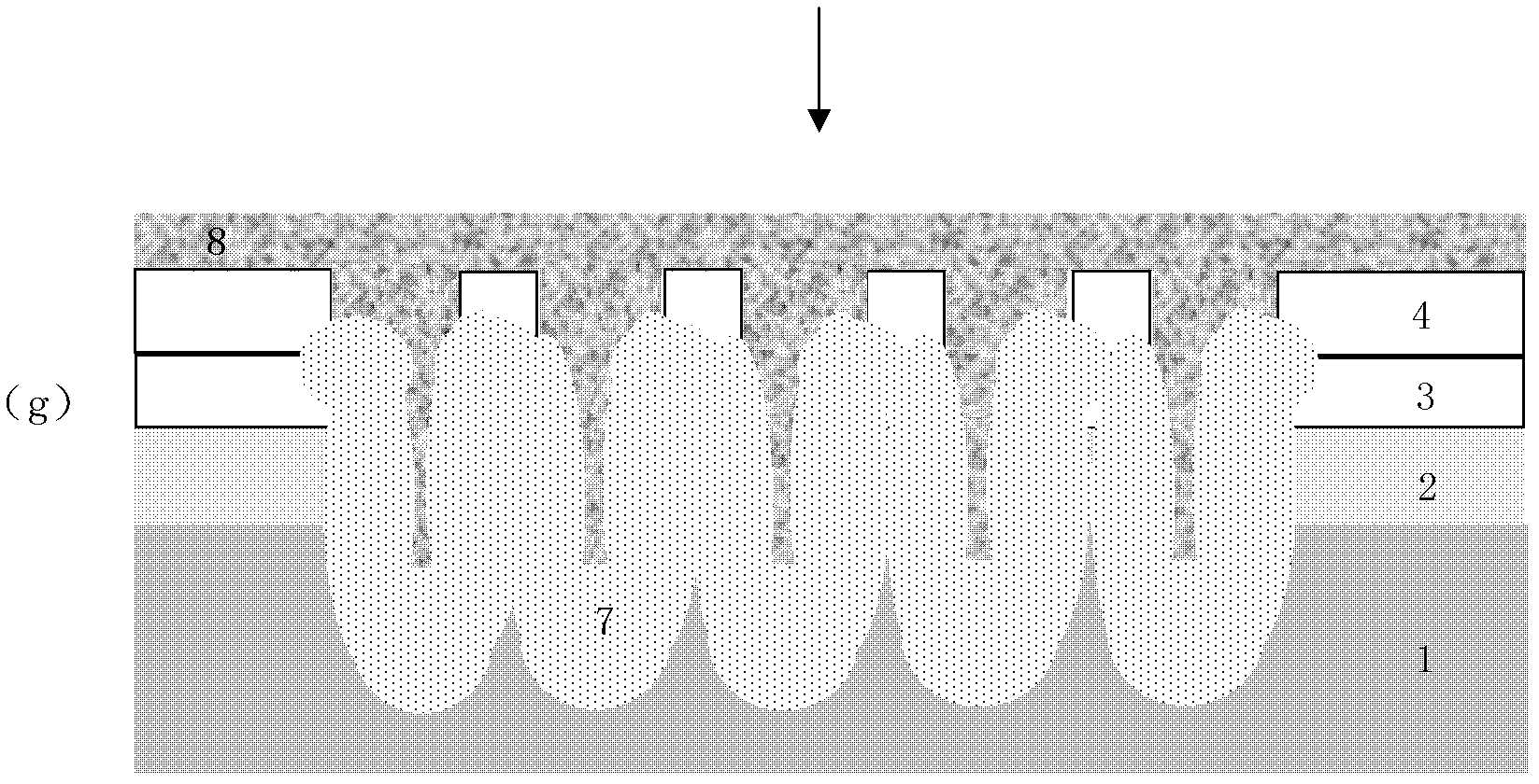 Production method of deep groove isolation structure