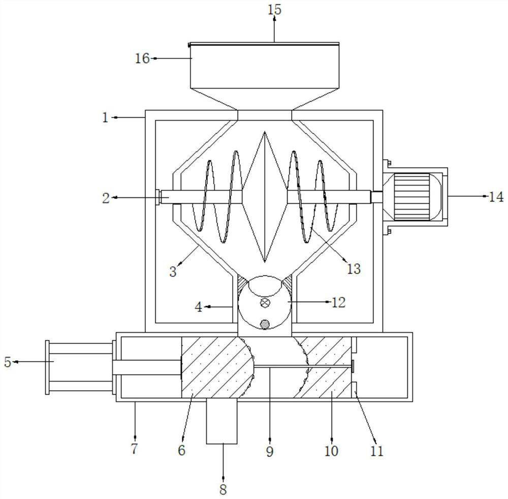 Feeding-type decoring device for ginkgo fruit medicinal material