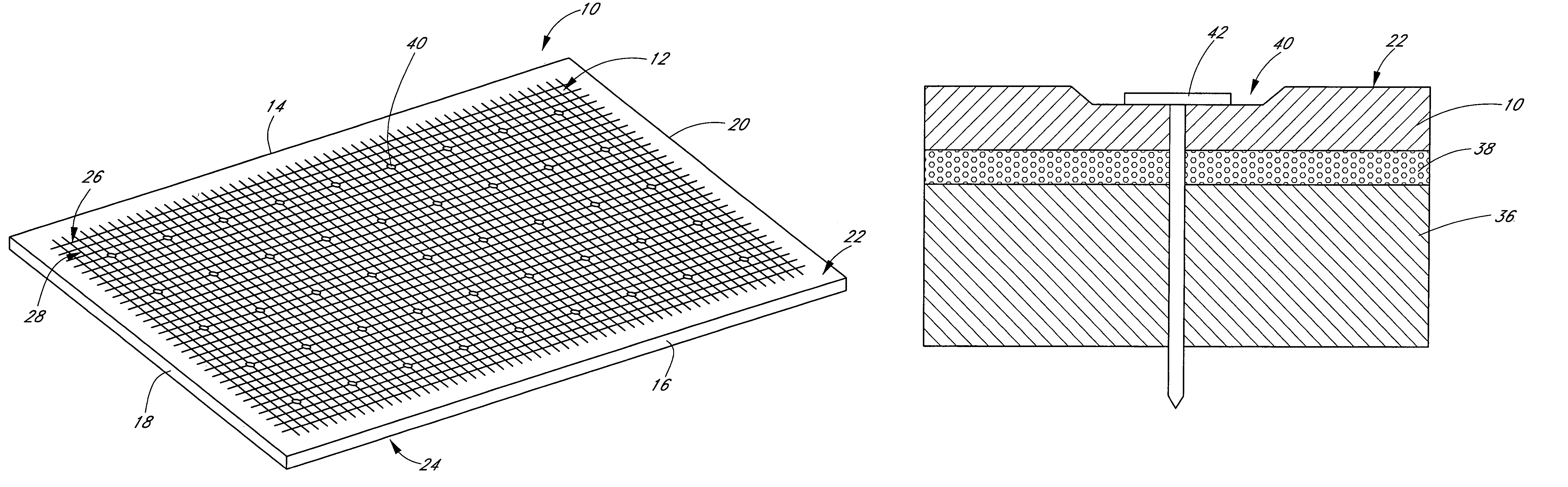 Surface groove system for building sheets