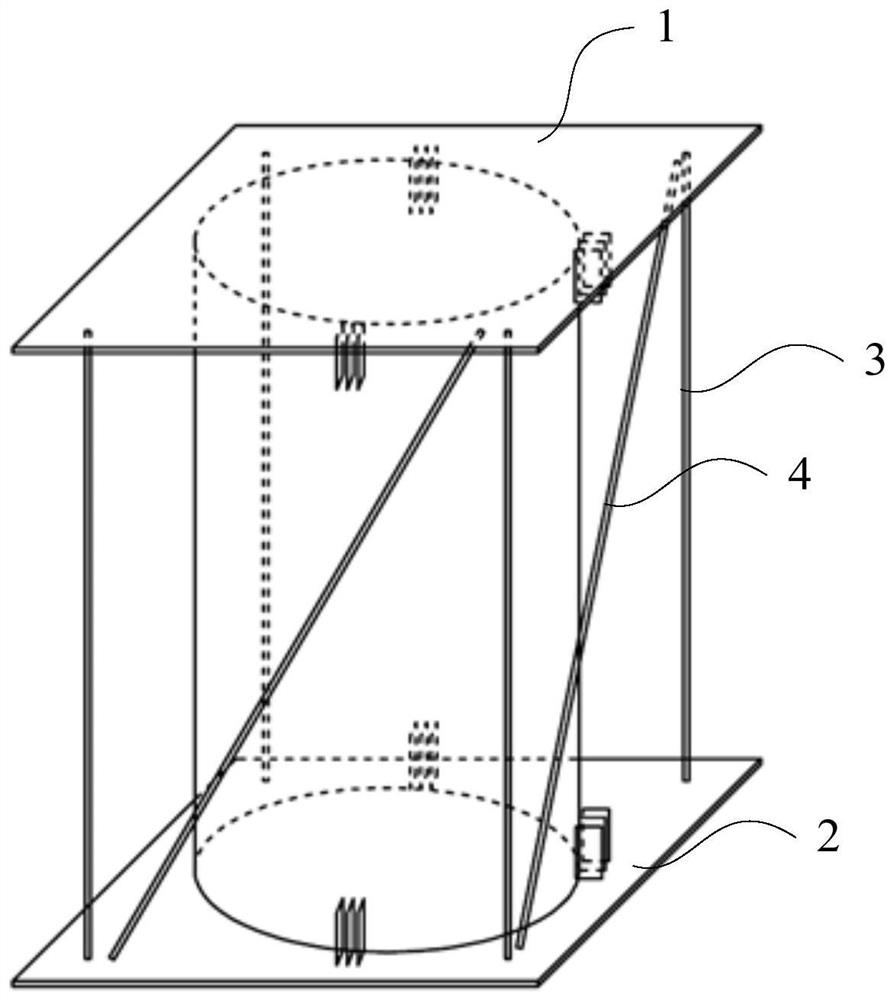 Testing device for X-ray CT image cross-sectional matching and cross-sectional matching method