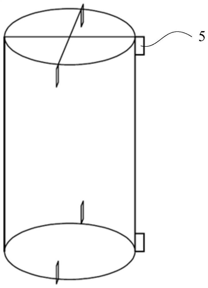 Testing device for X-ray CT image cross-sectional matching and cross-sectional matching method