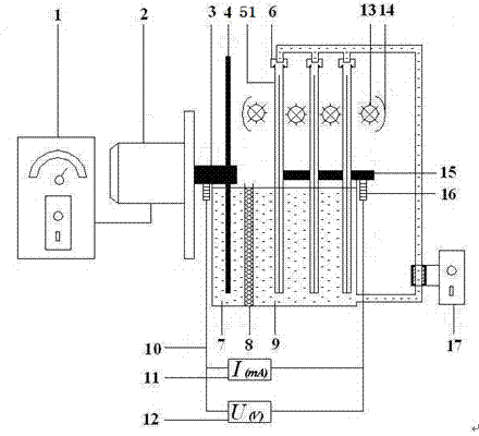 Apparatus and method for processing organic wastewater by using TiO2-based photocatalytic composite-electrode fuel cell