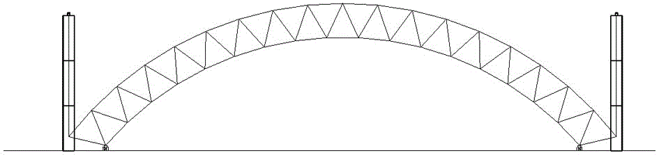 Installation method of computer-controlled external expansion accumulative lifting of super-high arched grid structure