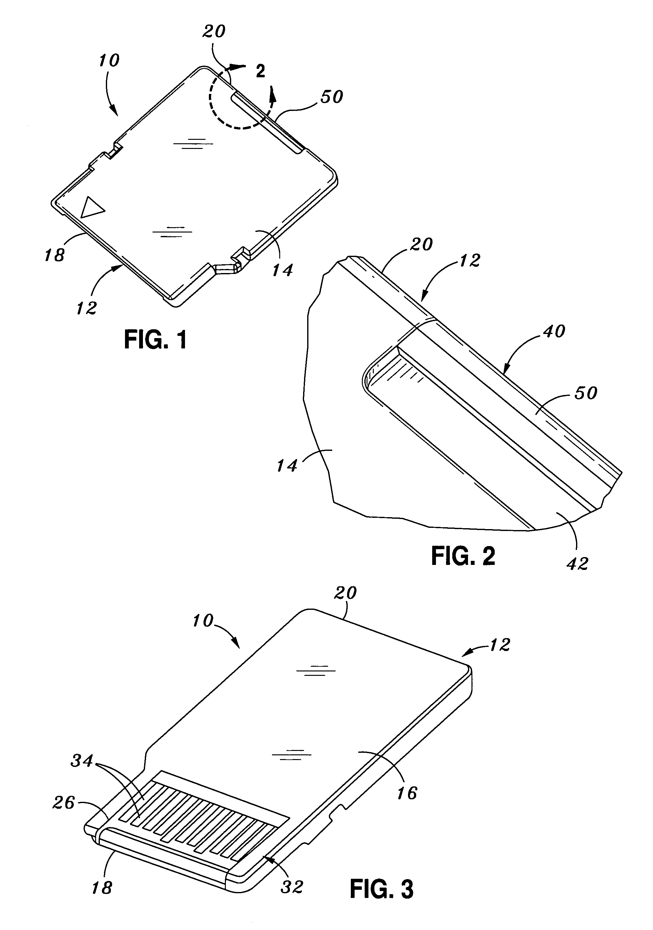 Cavity case with clip/plug for use on multi-media card