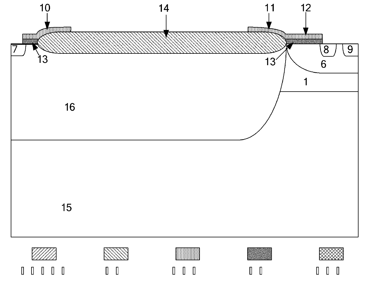 High-voltage low-on-resistance LDMOS device and manufacturing method thereof