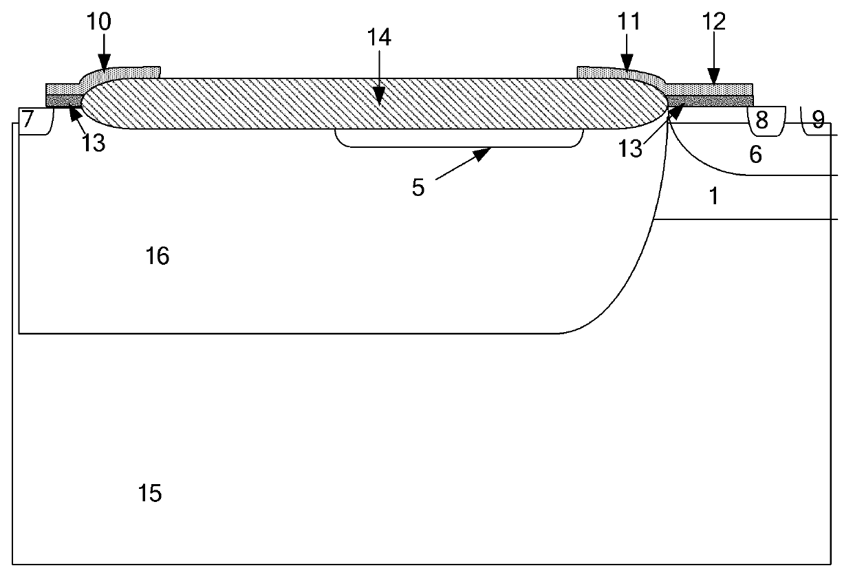 High-voltage low-on-resistance LDMOS device and manufacturing method thereof