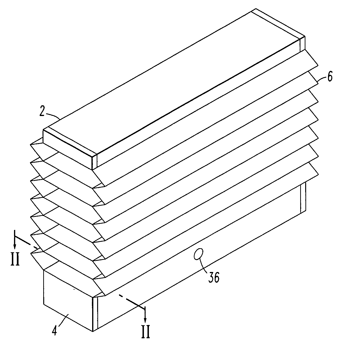 Cordless blind with lock mechanism