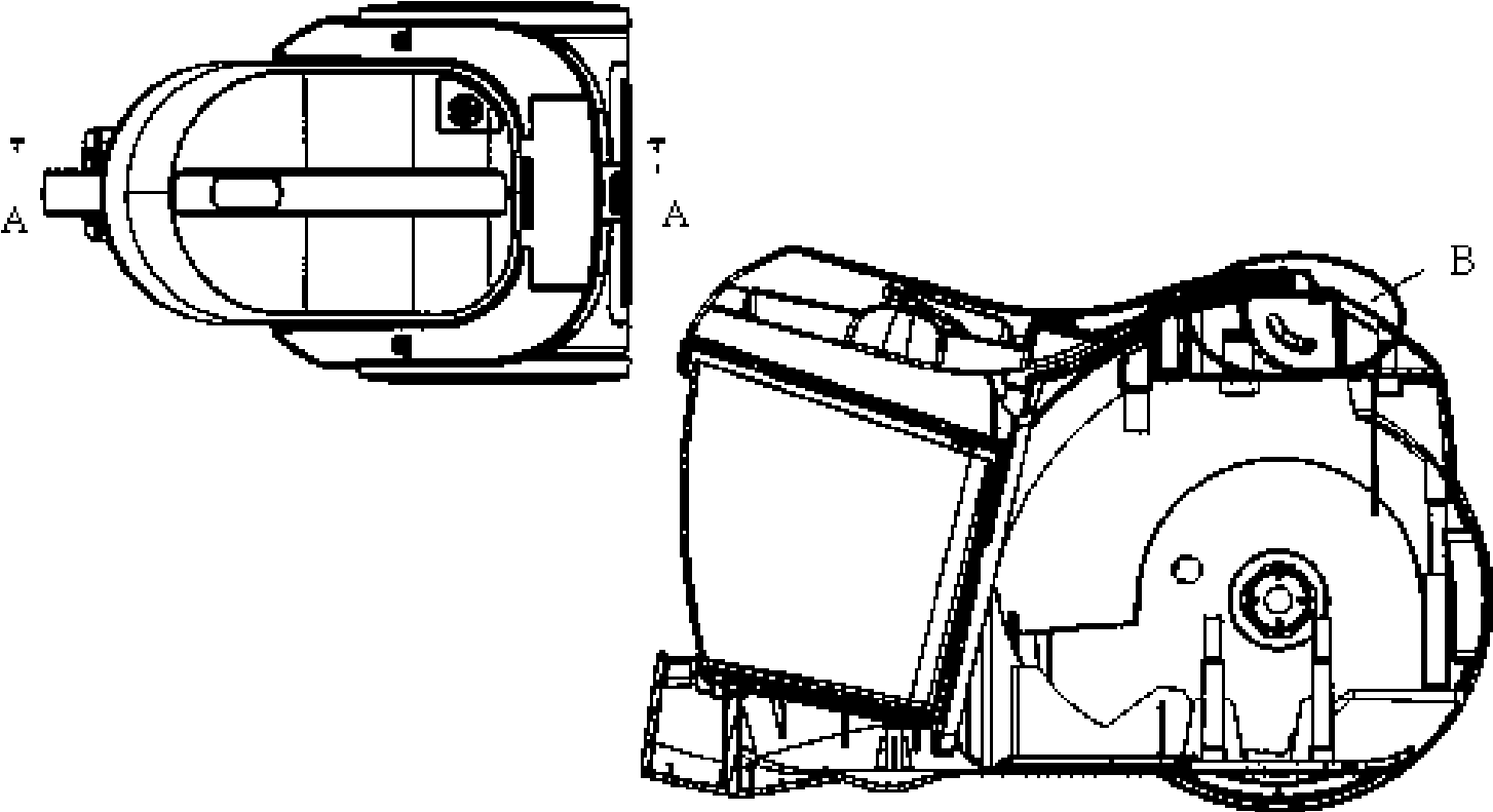 Dust collector upper cover fixed point remaining device