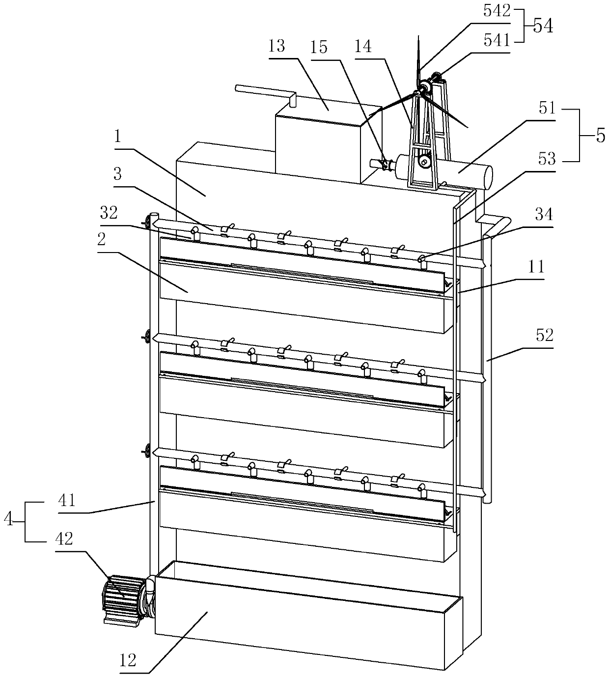 Vertical greening system for buildings