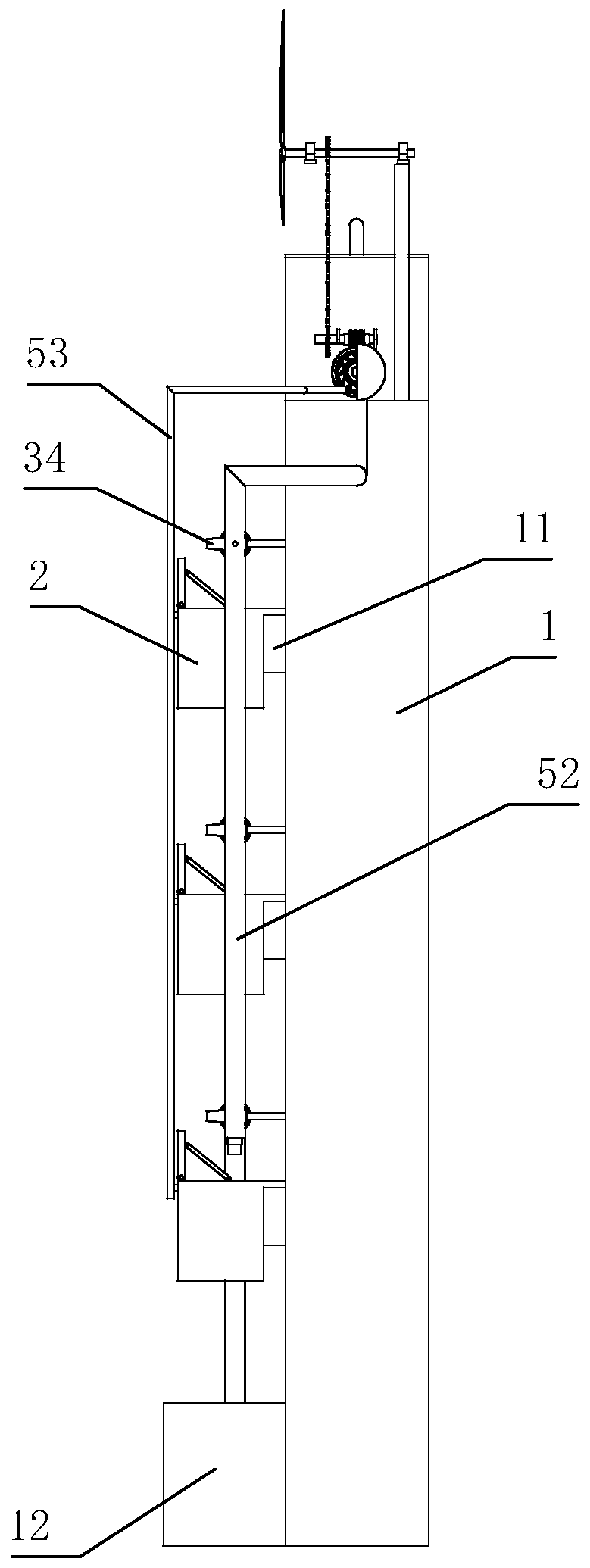 Vertical greening system for buildings