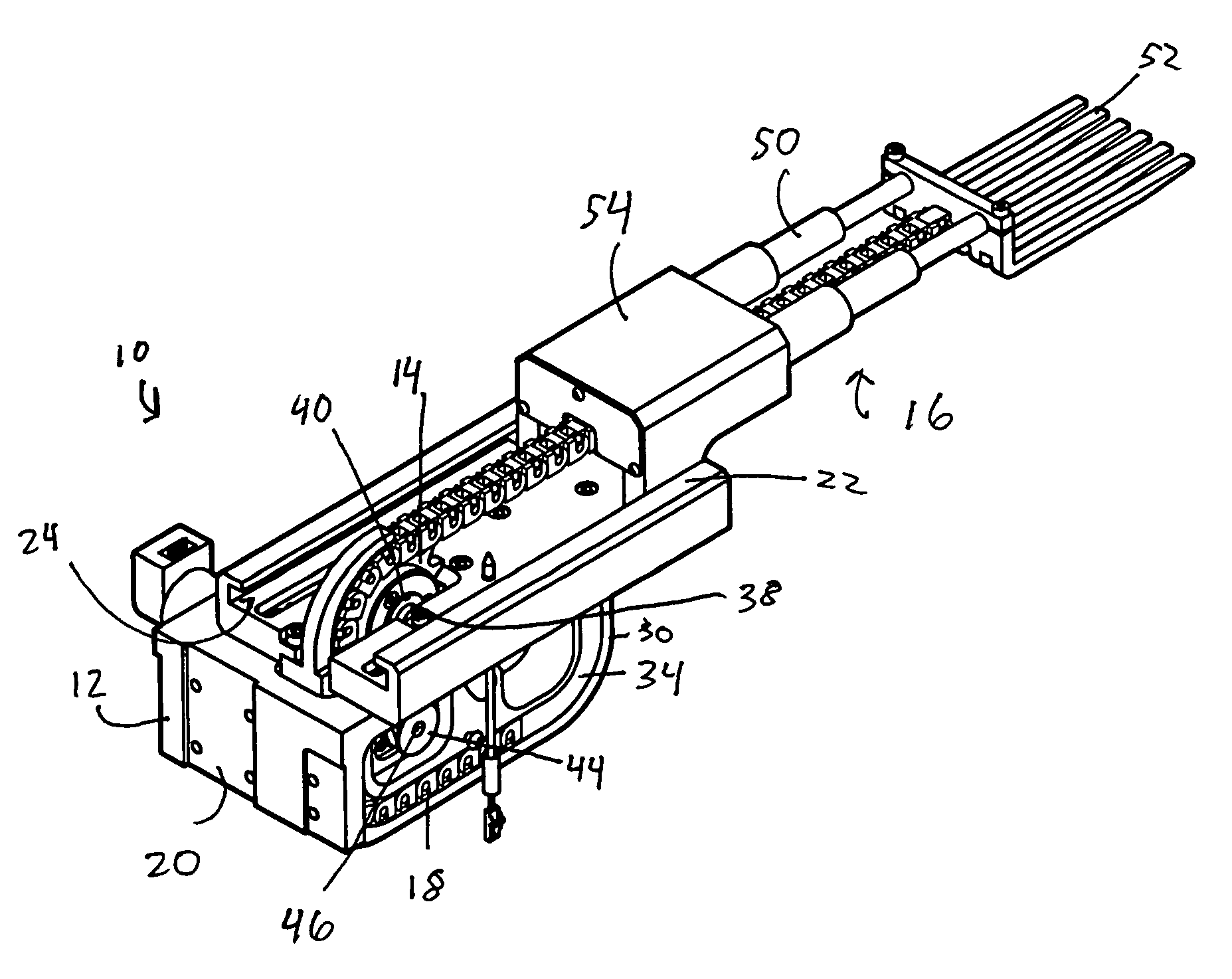 Chain-driven robotic arm