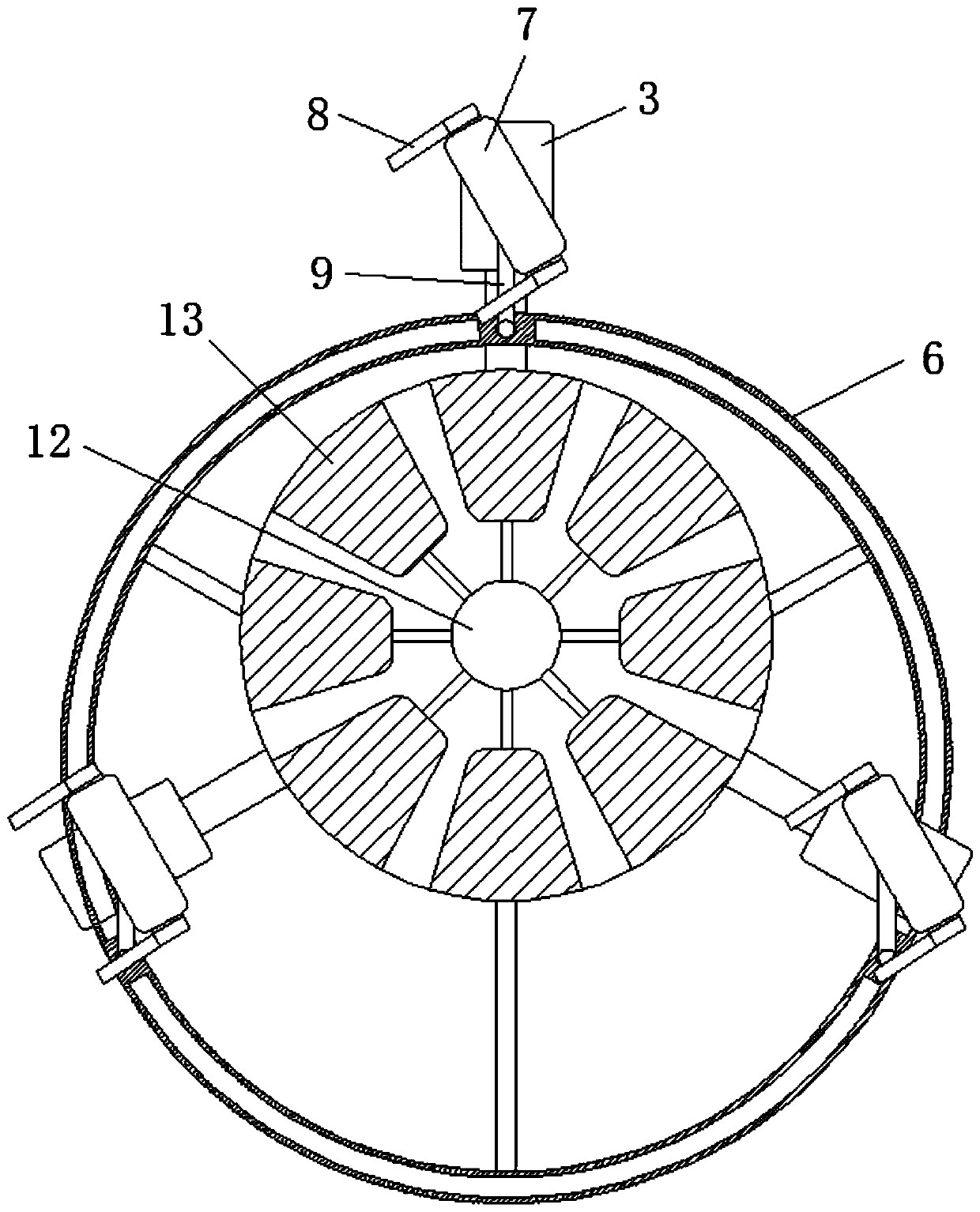 Bird repelling device capable of adjusting light according to wind directions