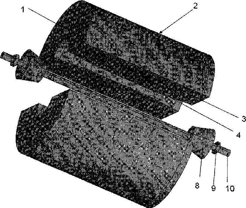 Hollow shafting particle damper