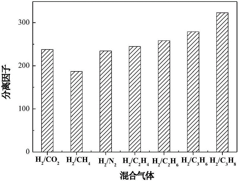 Preparation method and application of graphene oxide skeleton material self-assembly membrane