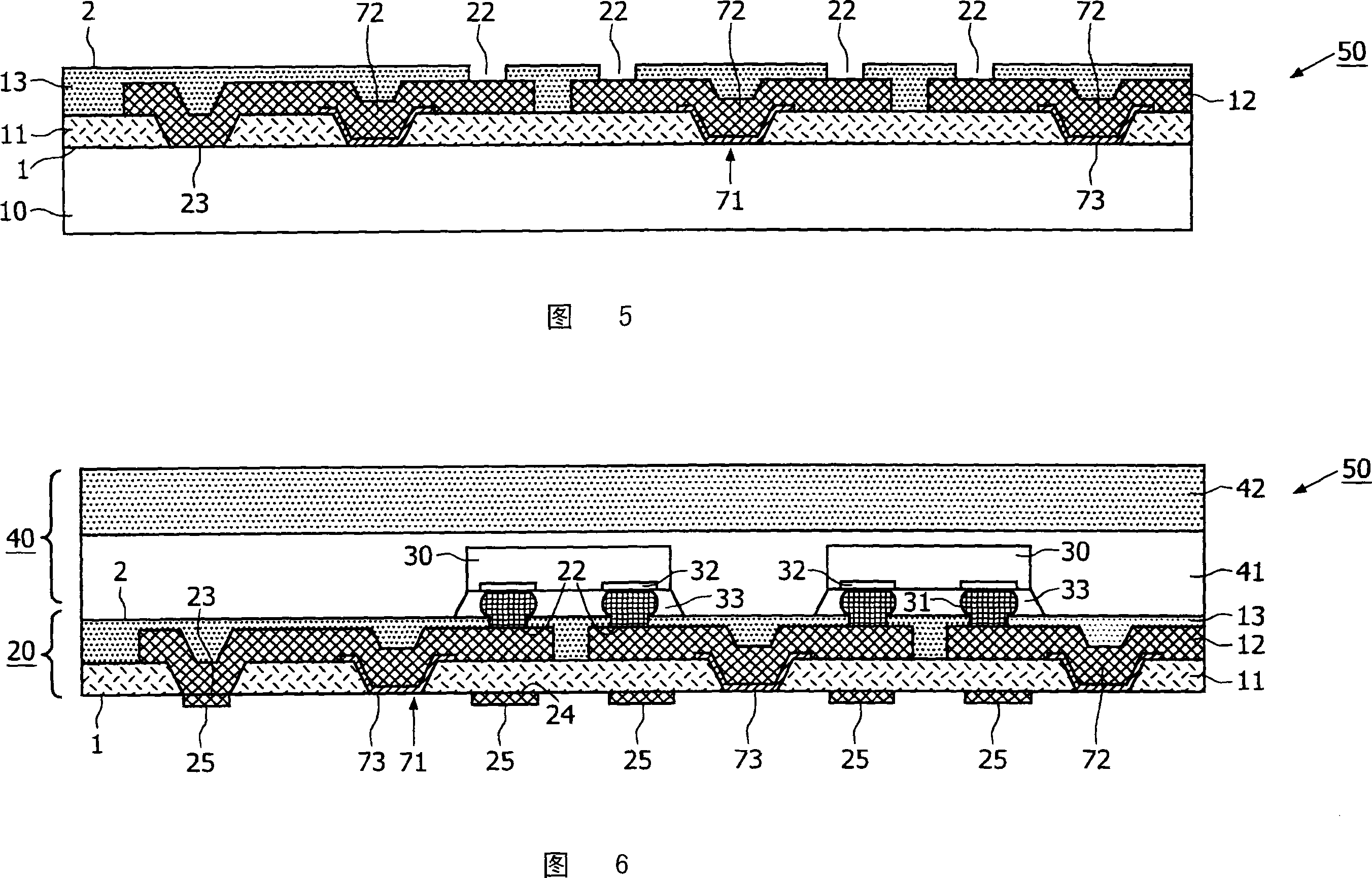 Package, subassembly and methods of manufacturing thereof