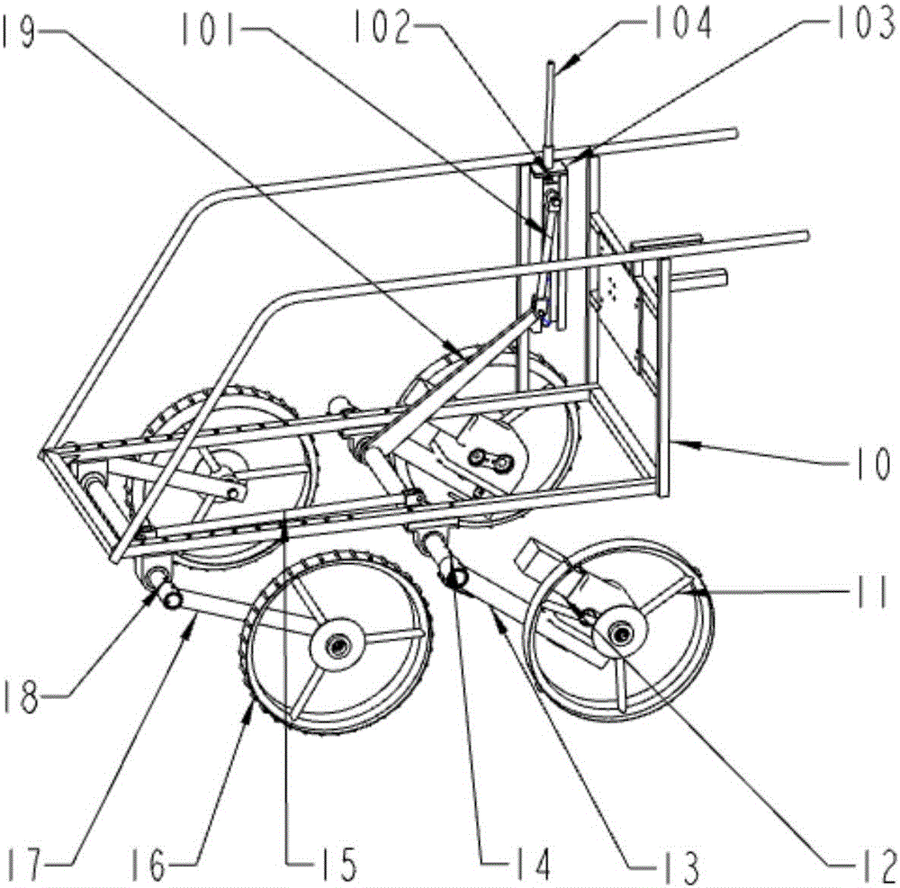 Oil-electricity-type rotary pond digging self-propelled tobacco seedling transplanter