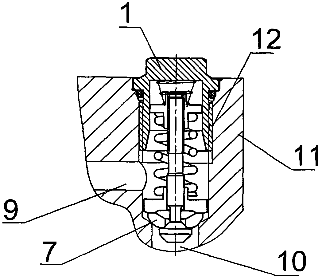 Overload oil compensation valve for proportional multi-way valve