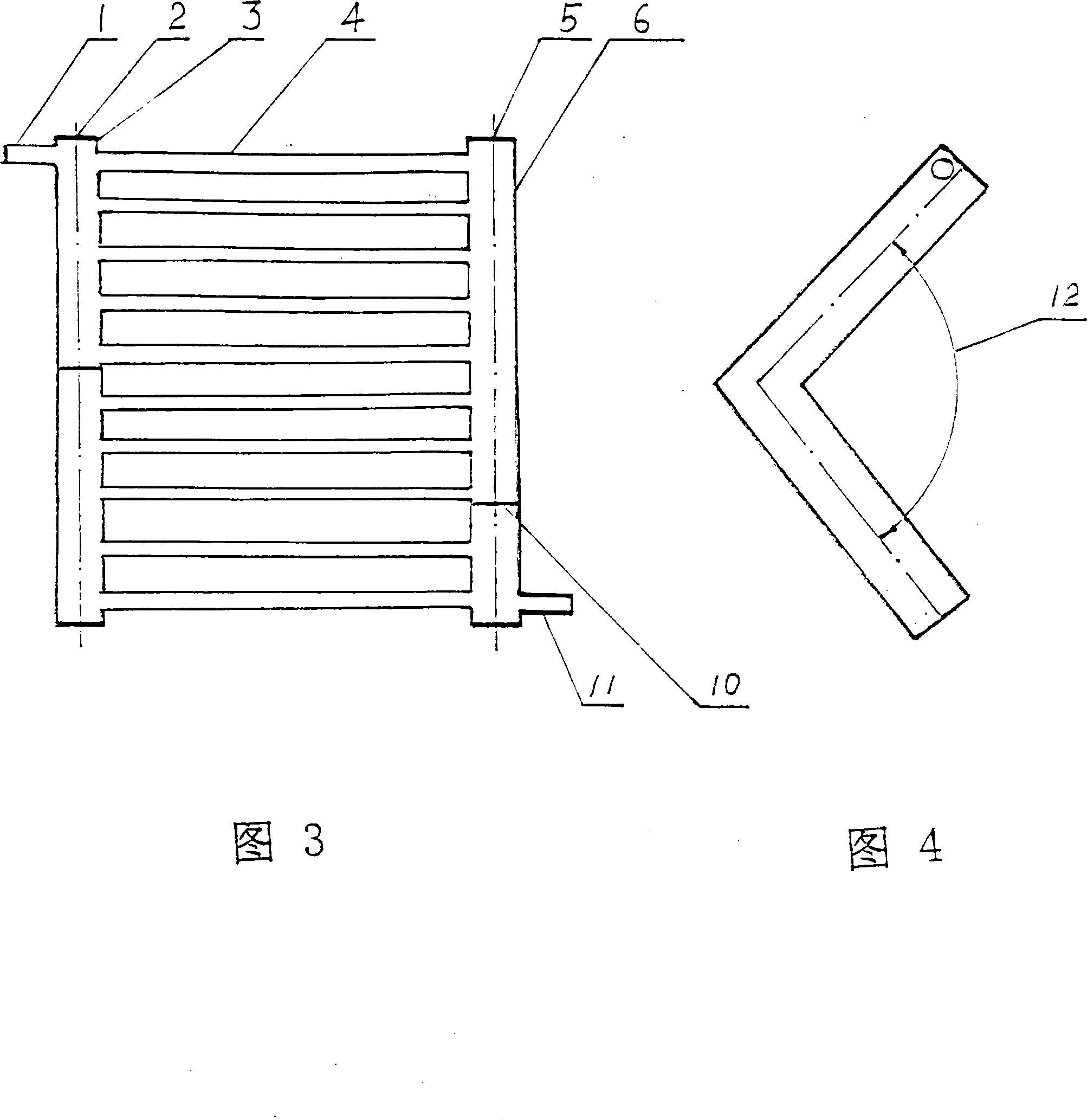 Cocurrent flow heat converter special for air conditioner