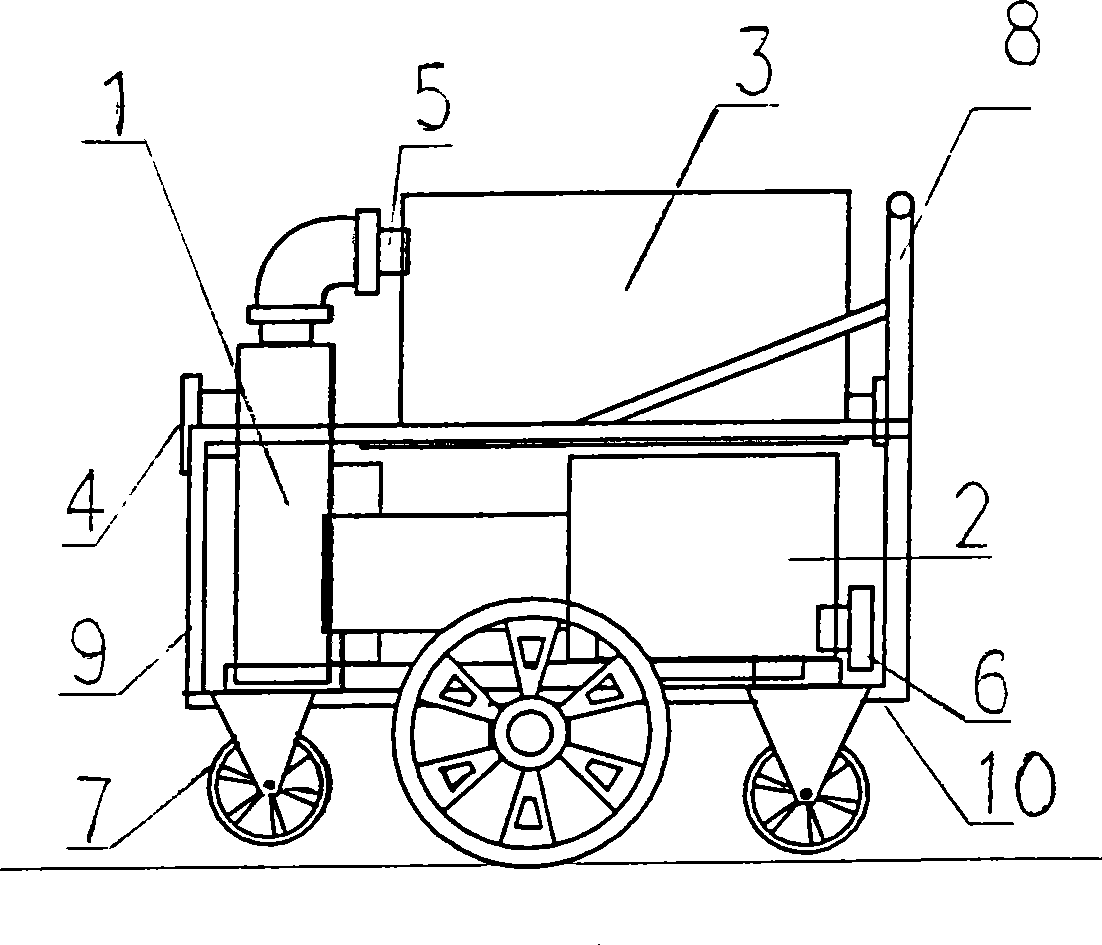 Movable pumping filter capable of hierarchy controlling the soil pick-up