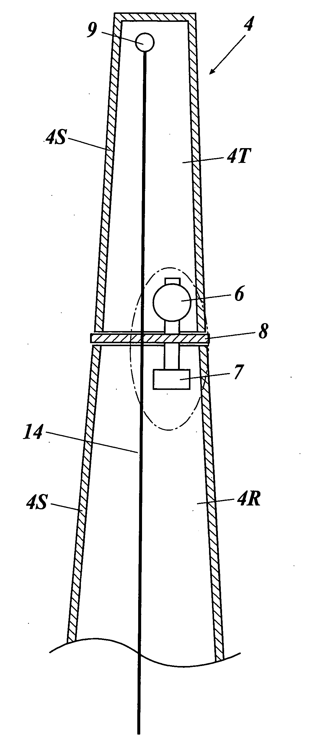 Separable blade for wind turbine