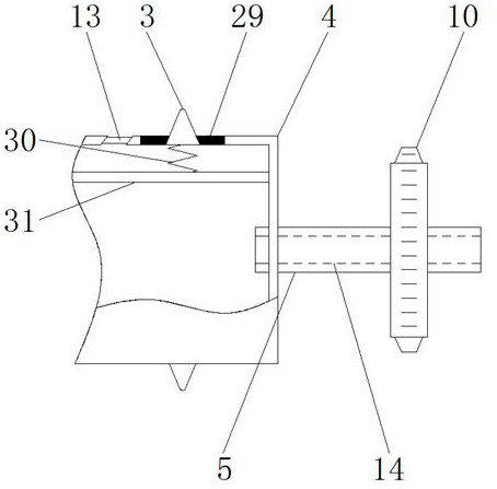 Opening device provided with air pressure dispersion structure and used for textile fiber production