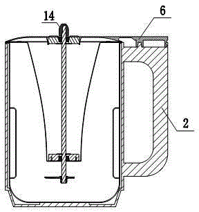 Soybean milk machine with motor and blade separated from each other