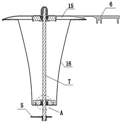 Soybean milk machine with motor and blade separated from each other