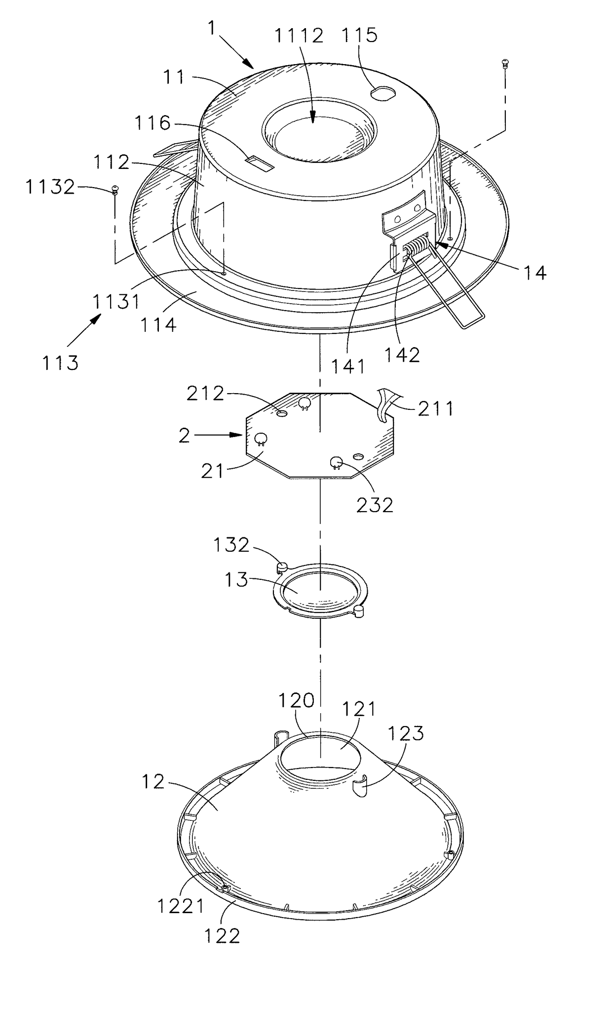 LED lighting device having a prolonged life during high temperature operation