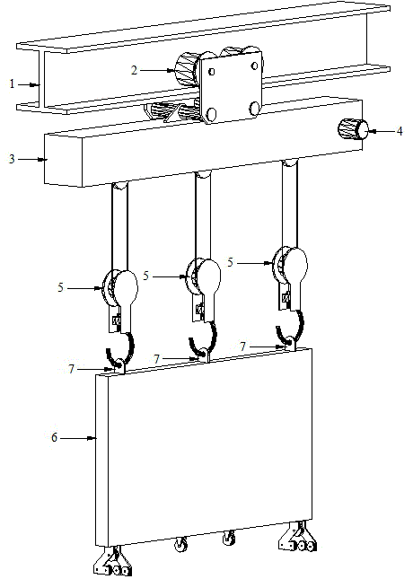 Concrete box-type combined mold plate transport technology