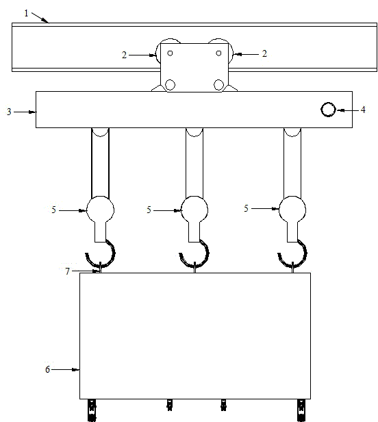 Concrete box-type combined mold plate transport technology