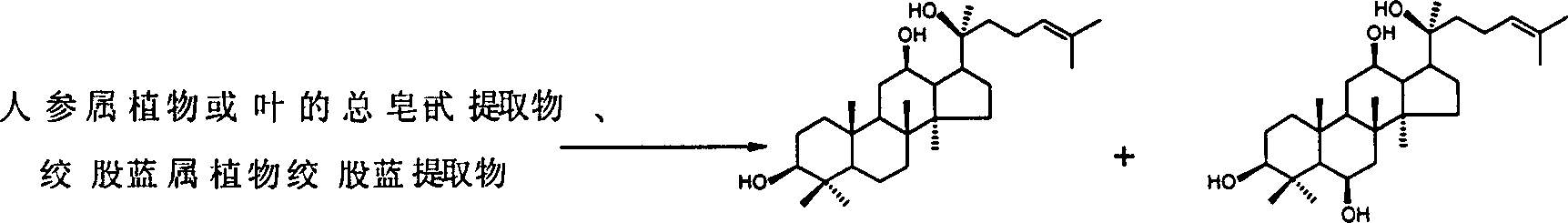 Process for preparing protopanoxadiol and protopanaxatriol