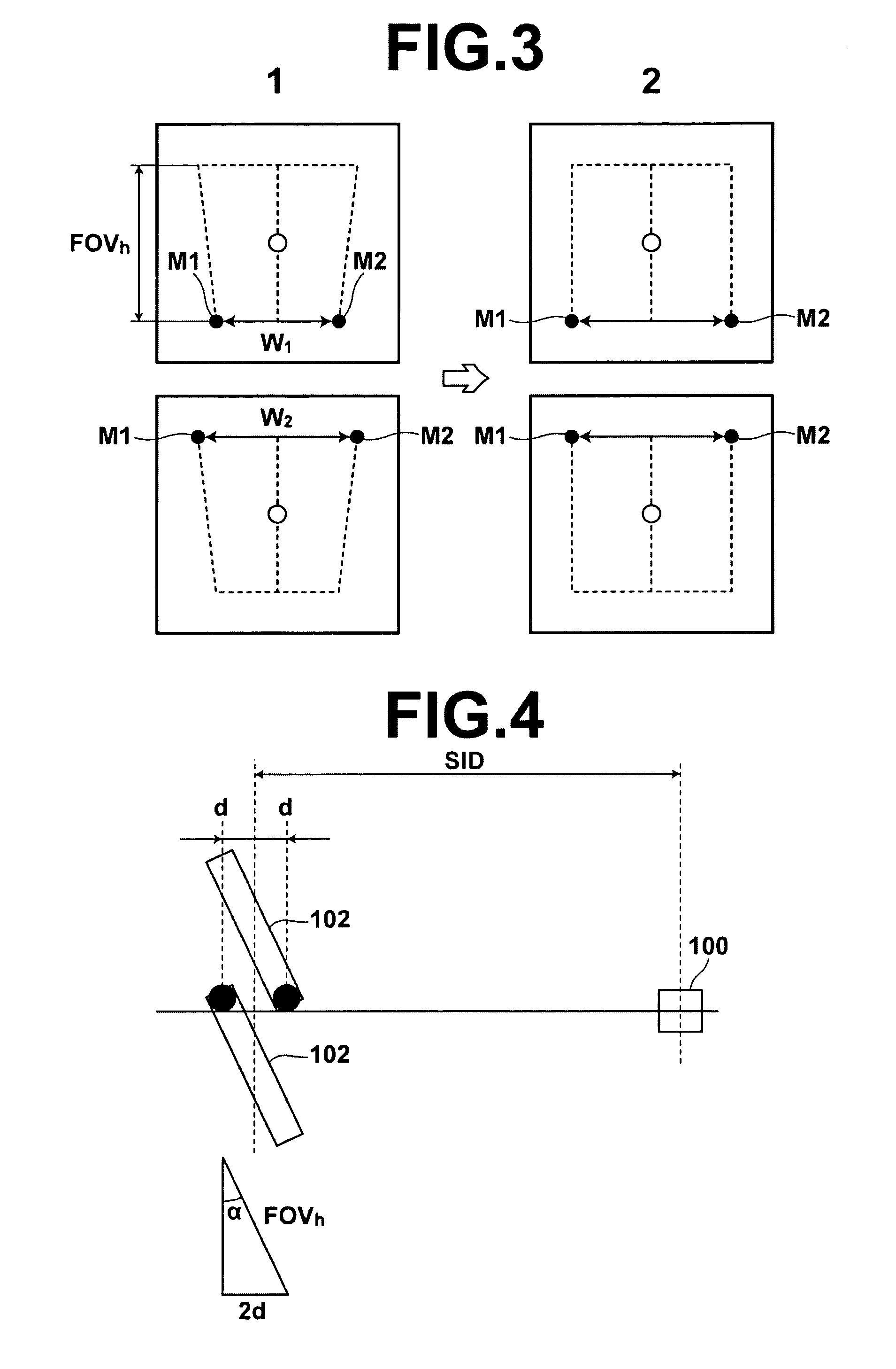 Method and device for detecting placement error of an imaging plane of a radiographic image detector, as well as method and device for correcting images