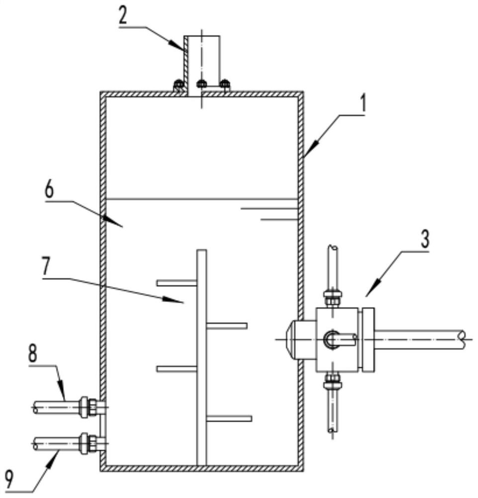 Chemical high-temperature tail gas cooling device