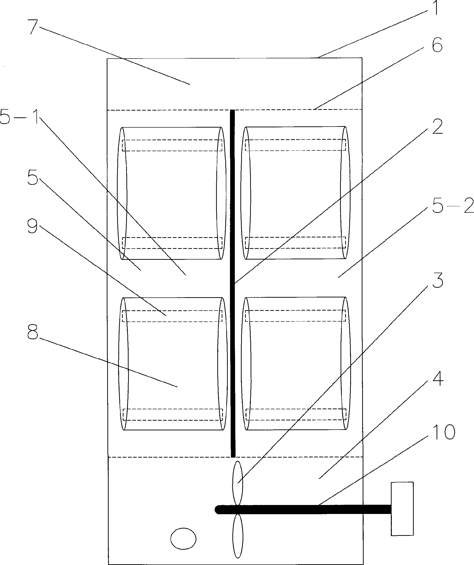 Dipping and showering alternate type hank dyeing method